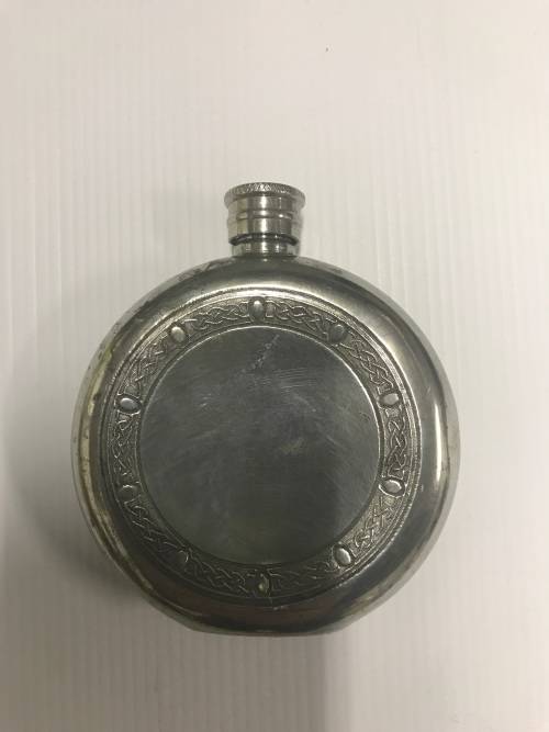 Vintage Pewter Flask - Sheffield England