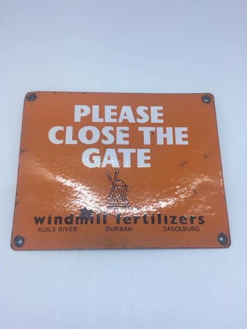 Vintage Windmeul Enamel Sign