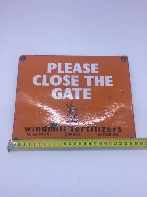 Vintage Windmeul Enamel Sign