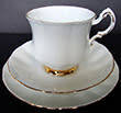 PARAGON FINE BONE CHINA ENGLAND TEA TRIO CUP, SAUCER AND SIDE PLATE