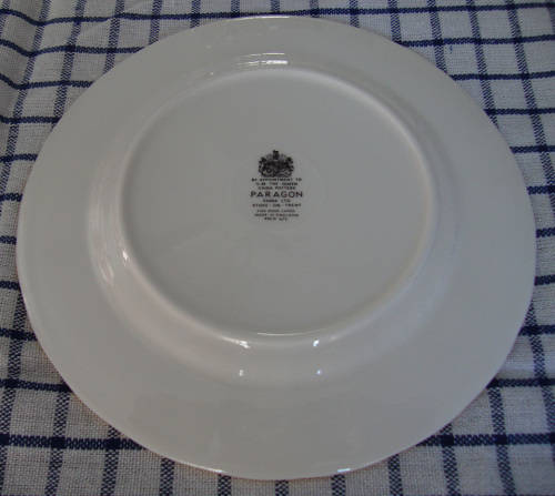 VINTAGE PARAGON SAUCER AND TEA/SIDEPLATE WITH GILT TRIM