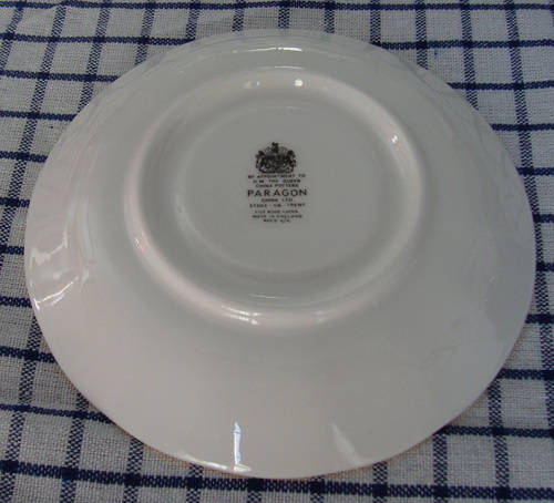 VINTAGE PARAGON SAUCER AND TEA/SIDEPLATE WITH GILT TRIM