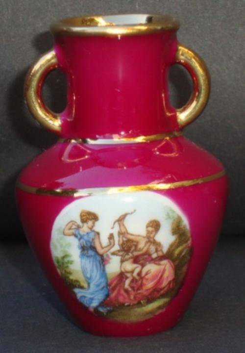 LIMOGES PORCELAIN MINIATURE VASE