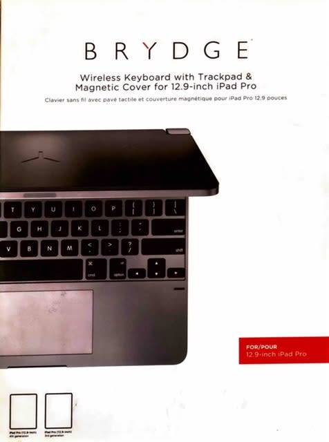 Brydge 12.9 Pro+ Wireless Keyboard with Trackpad for iPad Pro 12.9-inch (2020 & 2018) | SPACE GRAY