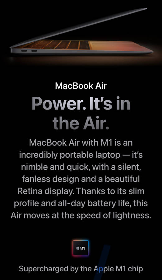 MacBook Air M1 256GB + free new protective case