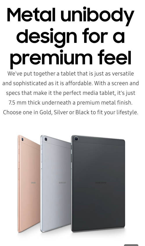 Samsung GALAXY TAB A 10.1 2019
