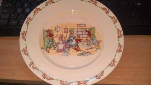 bunnykins plate
