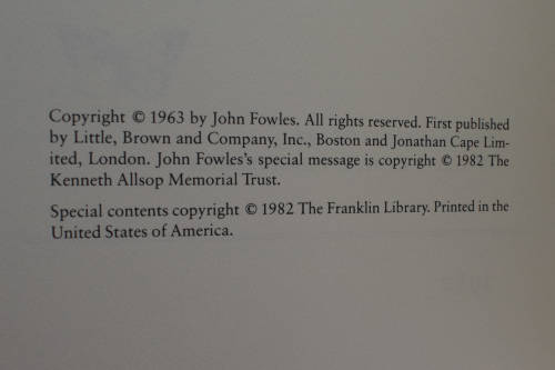 The Collector by John Fowles (Signed Copy)