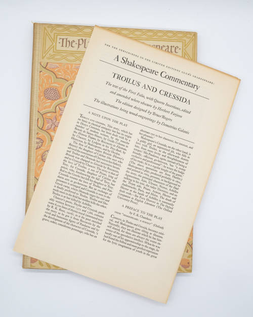 Triolus and Cressida by William Shakespeare (Limited Edition - Illustrator Demetrios Galanis)