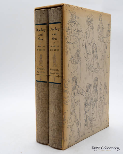 Dombey and Son by Charles Dickens - 2 Vol (Signed Limited Edition - Illustrator Henry C Pitz)