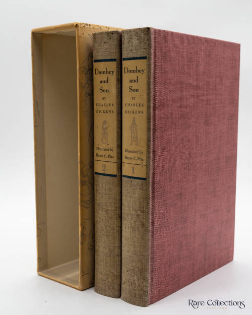 Dombey and Son by Charles Dickens - 2 Vol (Signed Limited Edition - Illustrator Henry C Pitz)