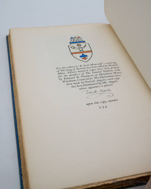 The Song of Roland (Signed Limited Edition - Illustrator Valenti Angelo)