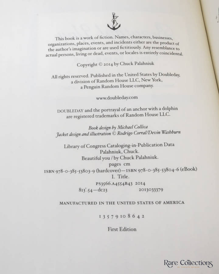 Beautiful You by Chuck Palahniuk - signed