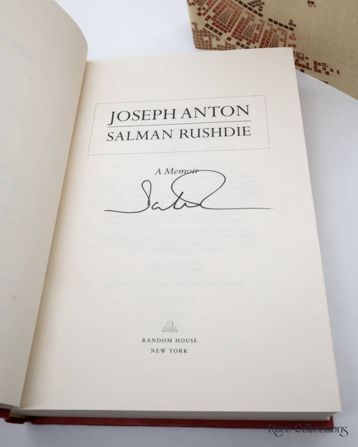 Joseph Anton - a Memoir by Salman Rushdie - signed