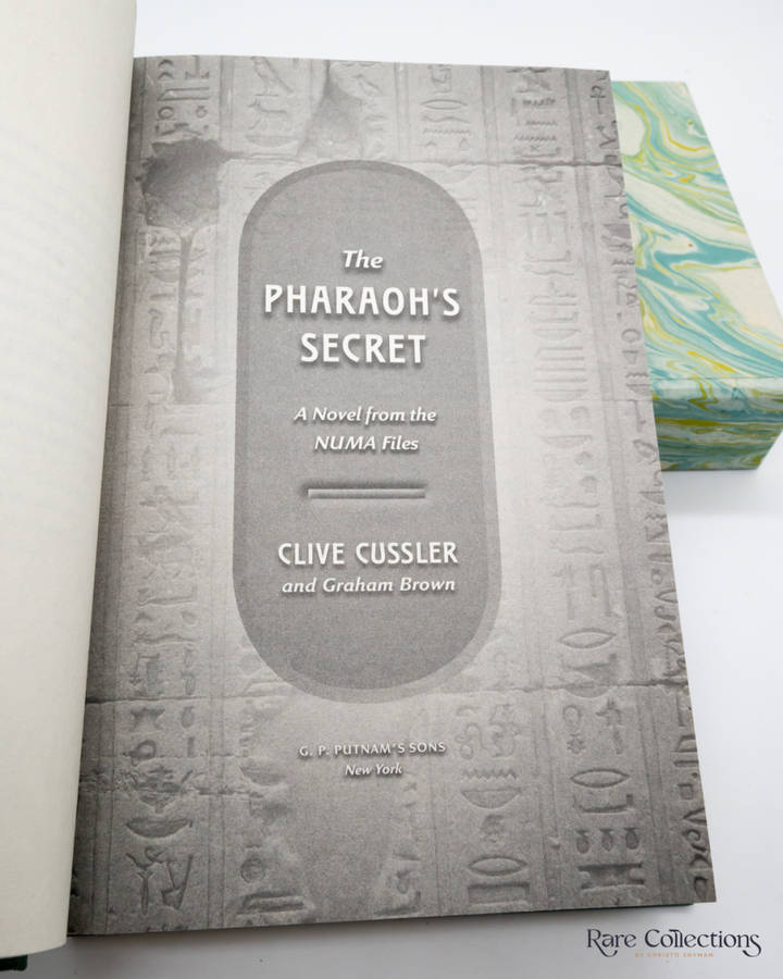 The Pharaoh`s Secret by Clive Cussler and Graham Brown - Double-Signed Lettered