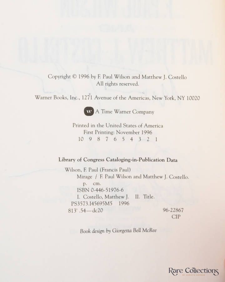 Mirage by Wilson, F. Paul & Costello, Matthew (Double Signed)