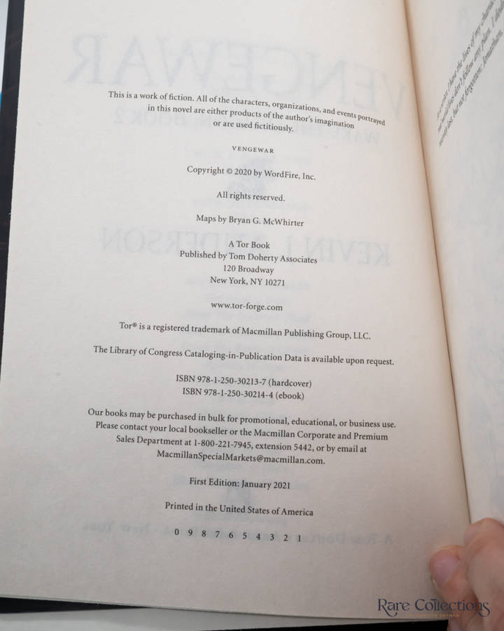 Spine of the Dragon, Vengewar & Gods and Dragons - Signed by Kevin J. Anderson