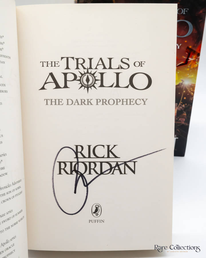 The Dark Prophecy (#2 the Trials of Apollo) by Rick Riordan- Signed Copy