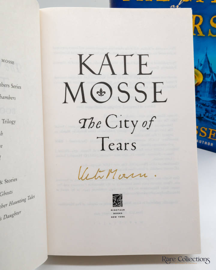 The City of Tears (#2 the Burning Chambers) by Kate Mosse (Signed Copy)