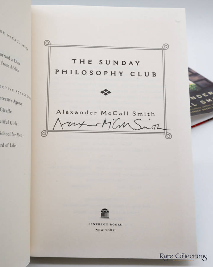 The Sunday Philosophy Club by Alexander McCall Smith (Signed Copy)