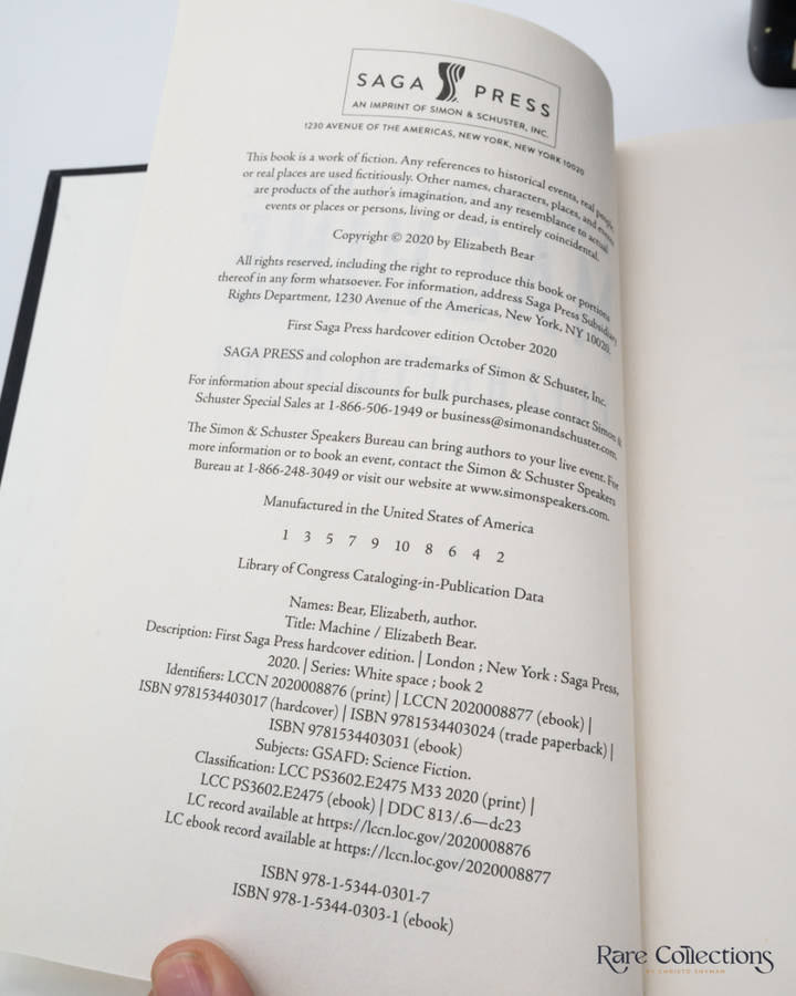 Machine (#2 White Space) by Elizabeth Bear - signed copy