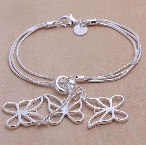 **TRENDY** 925 Sterling Silver Butterfly Bracelet