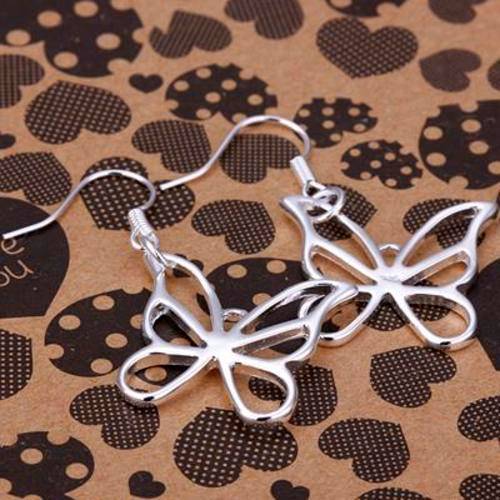 **SWEET** 925 Sterling Silver Butterfly Earrings