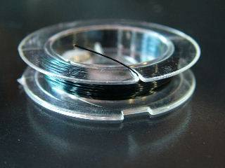BLACK Tigertail Beading Wire 0.38 -  (+-10 metres)