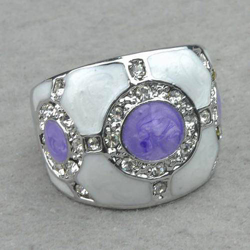 18K Gold Plated Cocktail Ring with Swarovski Crystals