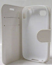 Blackberry Q5 Flip Pouch (White)