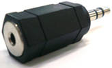2.5mm Female to 3.5mm Male Adapter