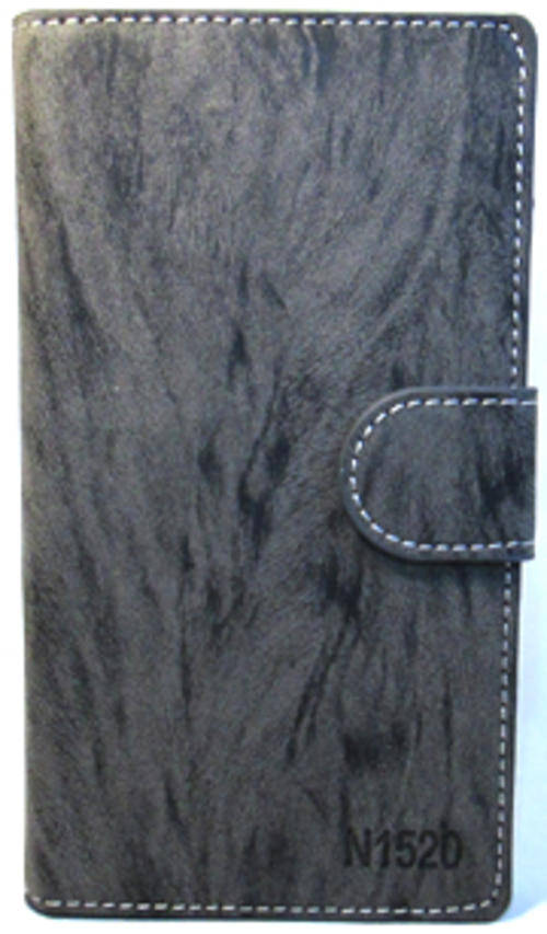 Nokia Lumia 1520 Leather Flip Case (Grey)
