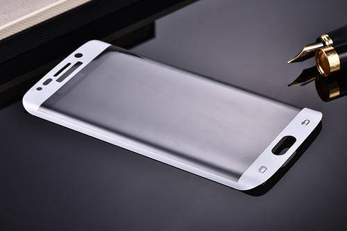 Samsung Galaxy S6 Edge CURVED Tempered Glass Screen Protector (White)