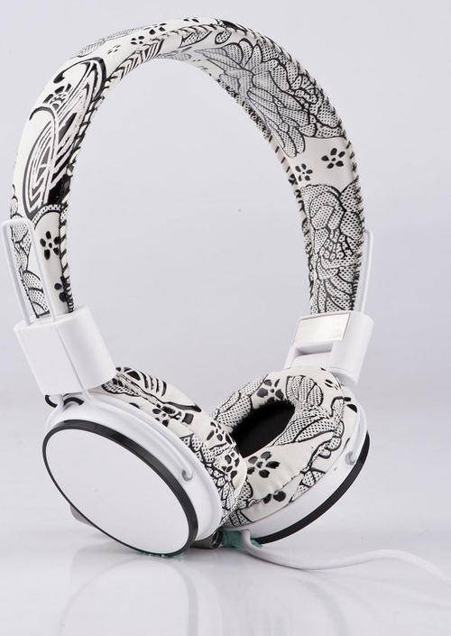 Color EP05 Headphones Headphones with MIC (White)