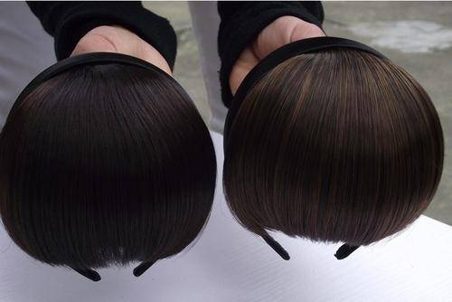 Black Alice Band Fringe Wig