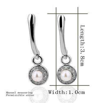 Elegant Pears and Crystal Earrings *imported