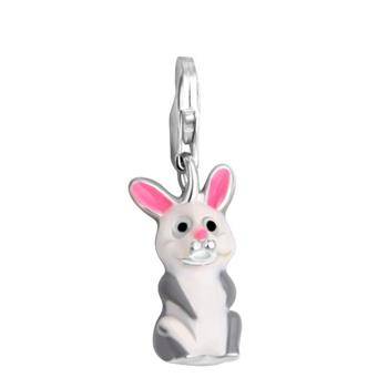 Designer's Silver Bunny Charm*imported