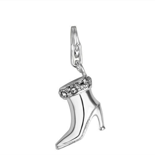 Designer's Silver Crystal Shoe Charm*imported