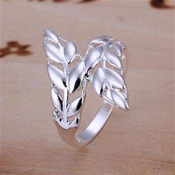 Designer's Silver leaf Ring *Imported (size 8)