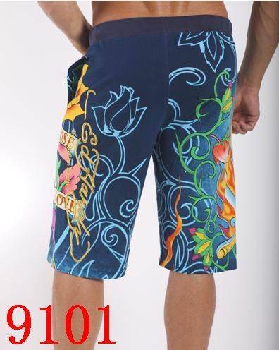 Hot Men's Ed Hardy Blue Shorts ( Size L )