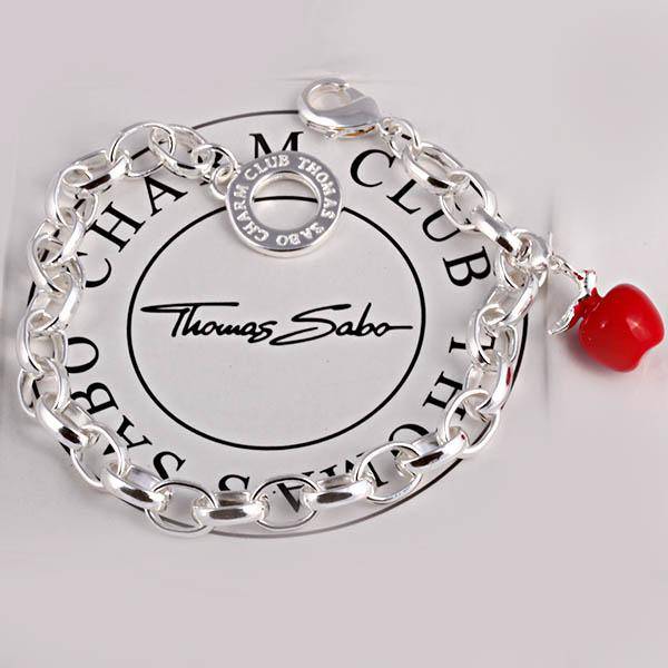 Tomas Sabo Silver bracelet with an Apple Charm*imported