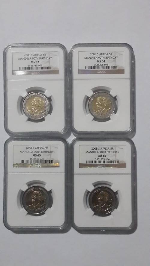 Mandela 2008 Birthday Coins