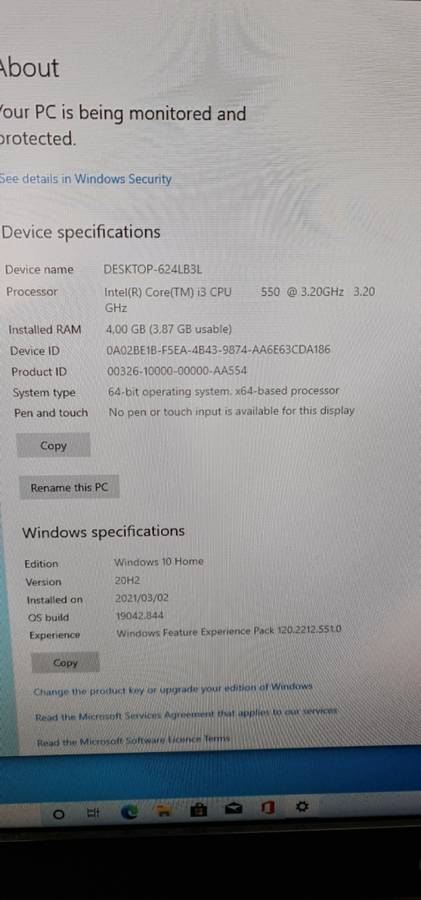 Packard Bell Desktop PC