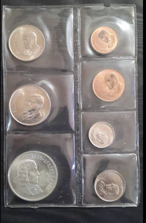1968 - SA UNCIRCULATED COIN SET - AFRIKAANS - WITH SILVER R1 - AS PER IMAGES