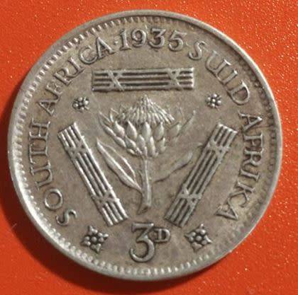 1935 - SA UNION 3 PENCE