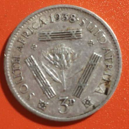 1938 - SA UNION 3 PENCE