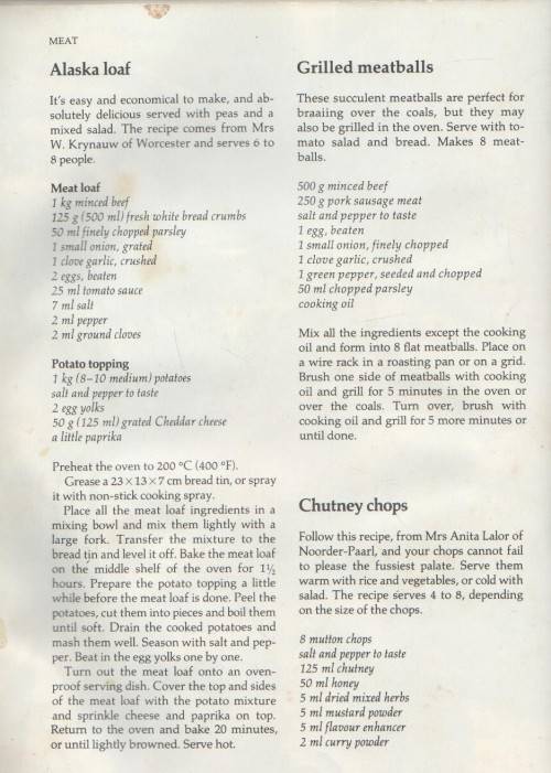 HUISGENOOT: THE BEST WINNING RECIPES - ANNETTE HUMAN (1990)
