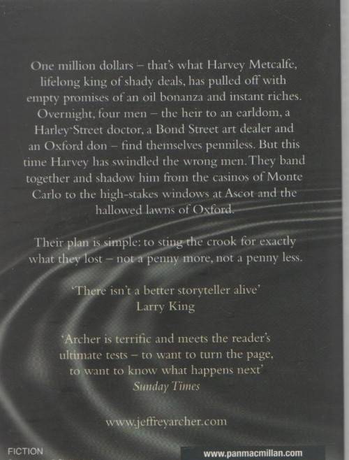 NOT A PENNY MORE, NOT A PENNY LESS - JEFFREY ARCHER (1976)
