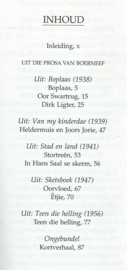 DIE BERGGANS HET 'N VEER LAAT VAL - BOERNEEF (3 DE DRUK 1999)