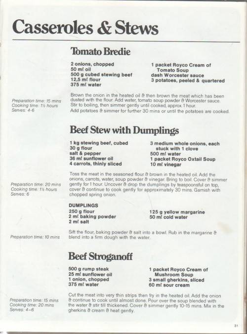 ROYCO, GOOD TASTE COOKBOOK - PAM NEL